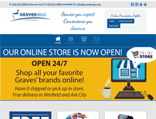 Tablet Screenshot of gravesdrugs.com